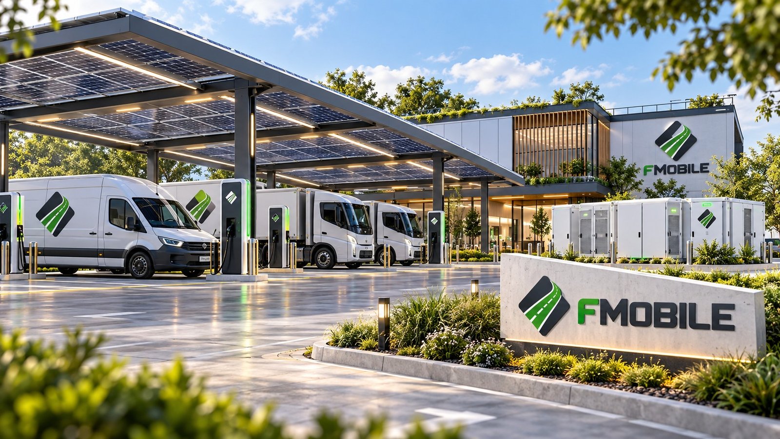Illustrative FMobile fleet charging lane